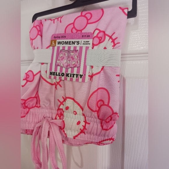Hello Kitty Sanrio knit Pajama Sleep Track Short Loungewear Sleepwear Y2K pajama - Picture 1 of 5